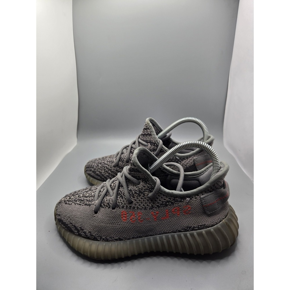 Adidas Yeezy Boost 350 V2 Beluga 2.0 Size 4 Mens AH2203 Grey Orange Sneaker Fair - Picture 2 of 11